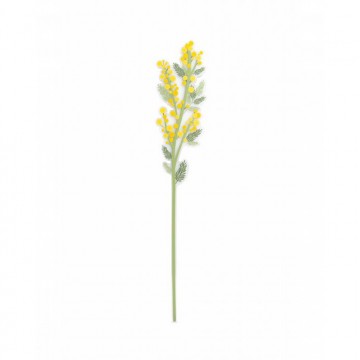 Fiore Mimosa gialla Vesta in acrilico grande 60 cm 04397.39