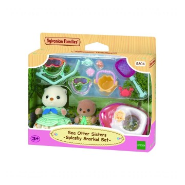Sylvanian Families Sorelle lontra marina - Splashy Snorkel set 5804