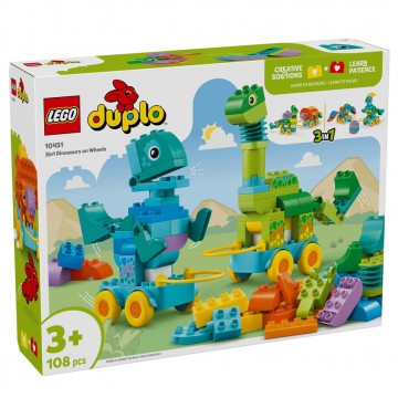 LEGO DUPLO Dinosauri su ruote 3 in 1 10451