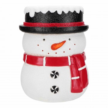 Sgabello Pupazzo di neve Timstor in resina multicolor 254341