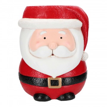 Sgabello Babbo Natale Timstor in resina bianco e rosso 254365