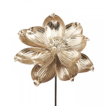 Fiore natalizio Rosa oro L'Oca Nera 1XM1104.13