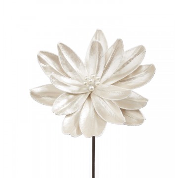 Fiore natalizio Magnolia bianca L'Oca Nera 1XM1104.12