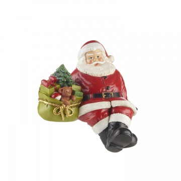 Babbo Natale seduto con sacco doni L'Oca Nera Regali per tutti 1XM1063.11