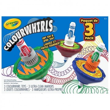 Colourwhirls set 3 trottole Crayola 74-7647