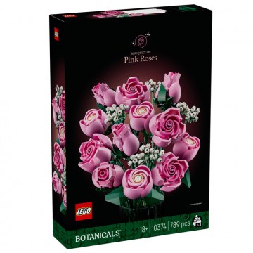 LEGO Icons Bouquet di rose rosa 10374