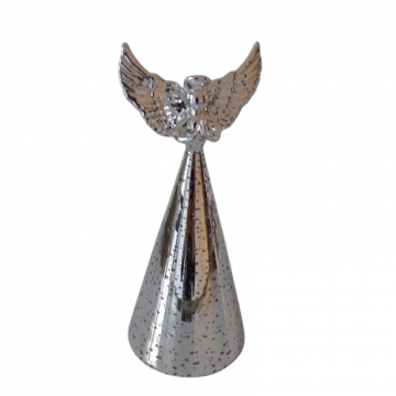Angelo Natale Mascagni 21.5 cm con led argento C3123 A