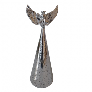 Angelo Natale Mascagni 26.5 cm con led argento C3124 A