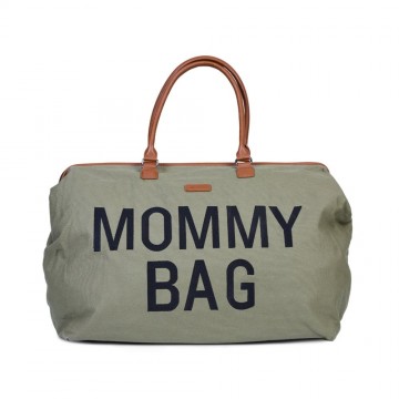 Mommy Bag borsa fasciatoio Childhome tela kaki CWMBBKA