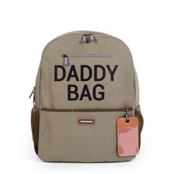 Daddy Bag zaino con fasciatoio Childhome tela kaki CWDBPKA