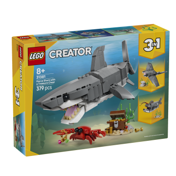 LEGO Creator Squalo con scrigno del tesoro 31381
