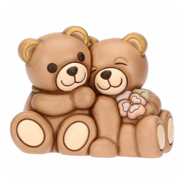 Coppia orsi Thun Teddy primavera con fiore T11379277H90