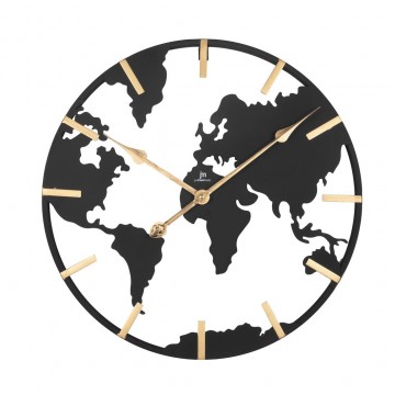 Orologio da parete metallo Lowell con mappa 50 cm 21552
