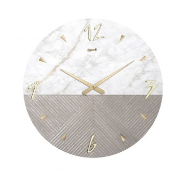 Orologio da parete Lowell effetto marmo calacatta 60 cm 11553
