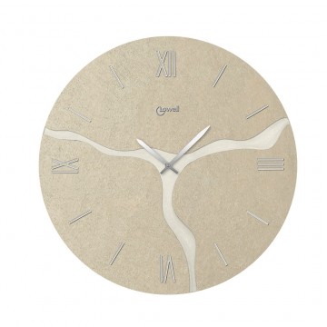 Orologio da parete Lowell Strappo 50 cm tortora 11548