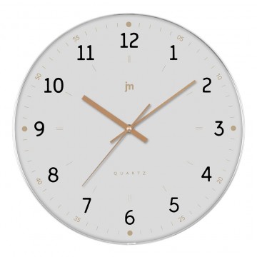 Orologio da parete Lowell in abs 35 cm bianco 00975B