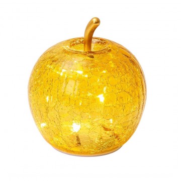 Mela con led Lamart 12 cm gialla 1038395