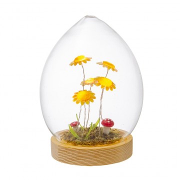 Uovo vetro con girasoli Lamart 12x17 cm 1038482