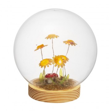 Palla vetro con girasoli Lamart 15 cm 1038483