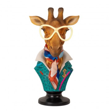 Busto decorativo Giraffa Elisabetta Lamart con led 45 cm 1038517