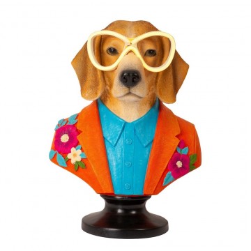Busto decorativo Cane Ettore Lamart con led 40 cm 1038520