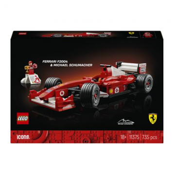 LEGO Icons Ferrari F2004 e Michael Schumacher 11375
