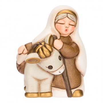 Nonna con asino Thun Presepe Classico bianco T11660280A83