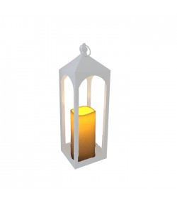 Lanterna Natale Vienna Giocoplast con candela  led h 50,5 cm  625-19286