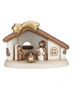 Set Capanna e Sacra Famiglia Thun Presepe Classico bianco S3034A83