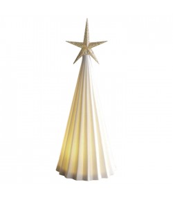 Abete Natale porcellana Mascagni con led h 26,5 cm  C1672