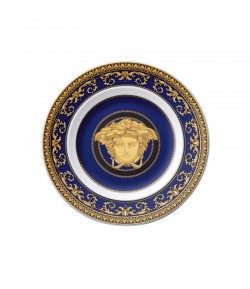 Piatto piano Medusa Blue Versace Rosenthal 18 cm  19325 409620 10218