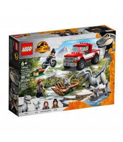 Lego Jurassic World La cattura dei Velociraptor Blue e Beta 76946