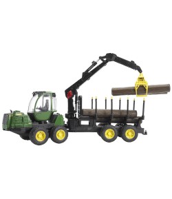 Bruder Trattore John Deere trasporto tronchi 2133