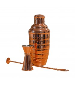Set 3 pz Cocktail Mixology inox copper Paderno  41484-C3
